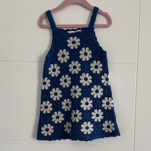 Zara crochet Floral Kids Dress